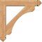 Ekena Millwork Legacy Arts and Crafts Smooth Bracket w/ Offset Brace, Western Red Cedar, 5 1/2"W x 26"D x 26"H BKT0604X26X26LEC03SWR - alternate 4